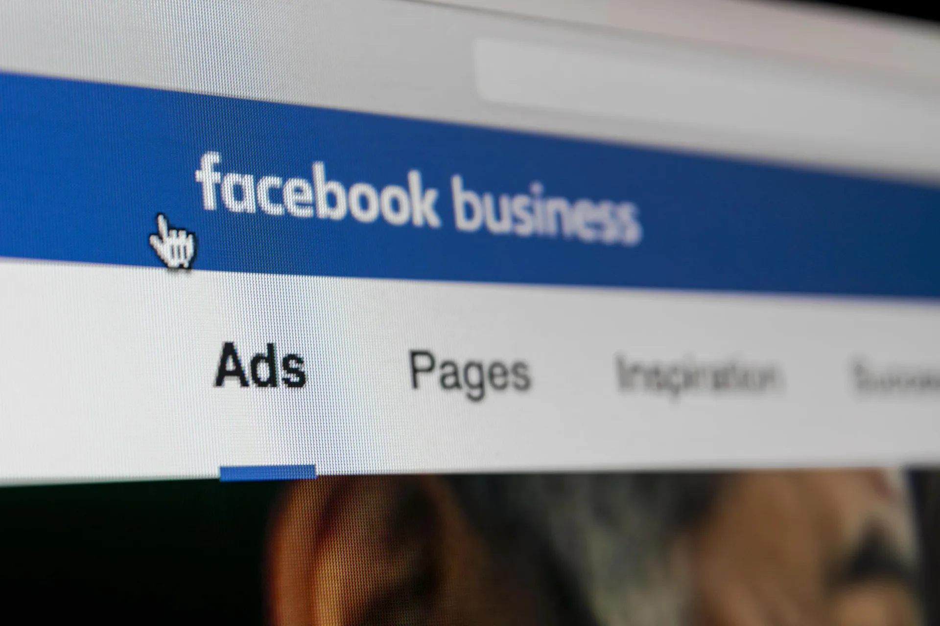 Facebookビジネスの広告管理画面